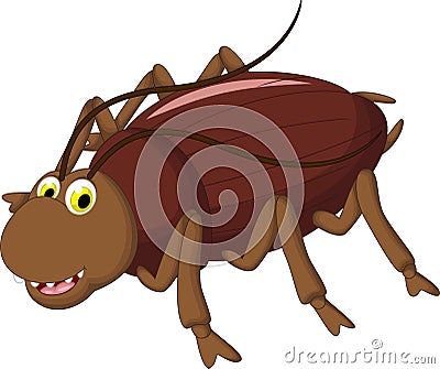Cockroach cartoon for you design Stock Photo