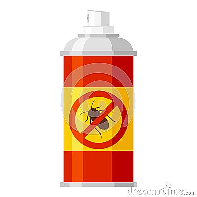 Cockroach spray icon, insecticide and hygiene protection Vector Illustration