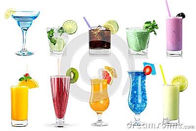 Cocktail drinks Stock Photo