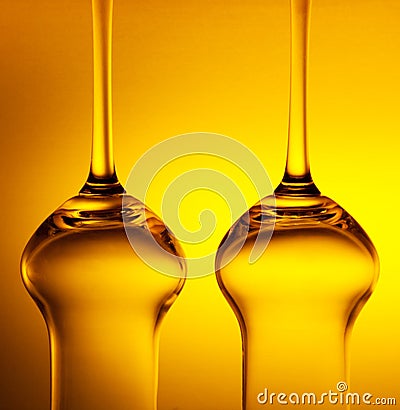 Cocktail glasses Stock Photo