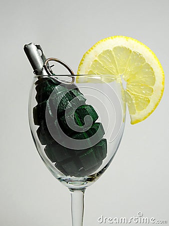 Cocktail - Grenade Stock Photo