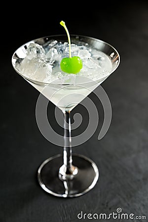 Cocktail with ice Stock Photo