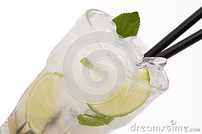 Cocktail Long drink mojito Stock Photo