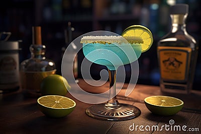 Cocktail Margarita professional product shooting AI generated Stock Photo