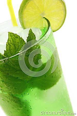 Cocktail Mint Julep Stock Photo