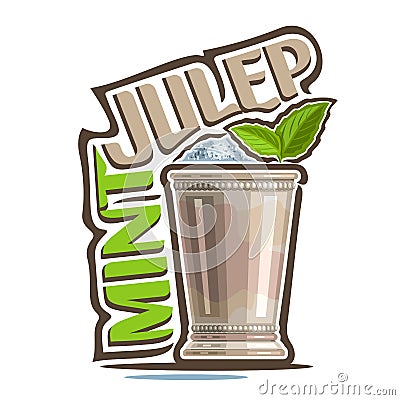 Cocktail Mint Julep Vector Illustration