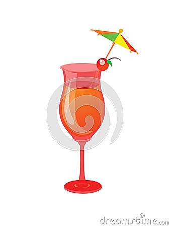 Cocktail, mocktail, drink glass Stock Photo