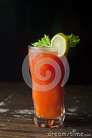 cocktail with parsley and tomato 7 Stock Photo