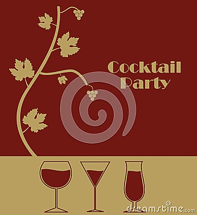 Cocktail party Vector Illustration