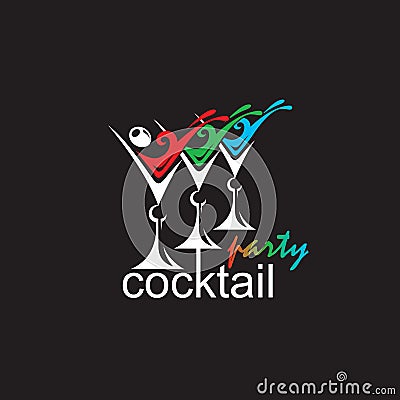 Cocktail party Vector Illustration