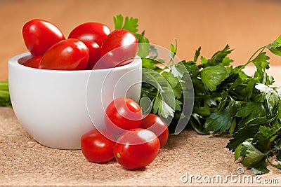 Cocktail tomatoes Stock Photo