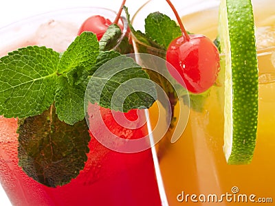 Cocktails Collection - Wild Cherry and Operation Recoverer Stock Photo