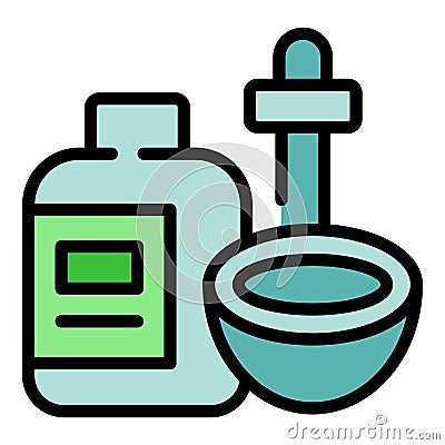 Coco dropper product icon vector flat Vector Illustration