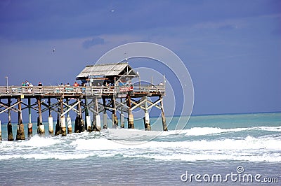 Cocoa Beach Pier Stock Photo