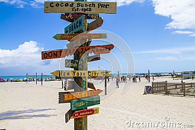 Cocoa Beach Editorial Stock Photo