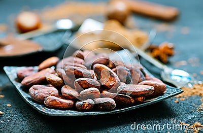 Cocoa beans Stock Photo