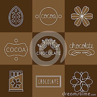 Cocoa Icon set Vector Illustration