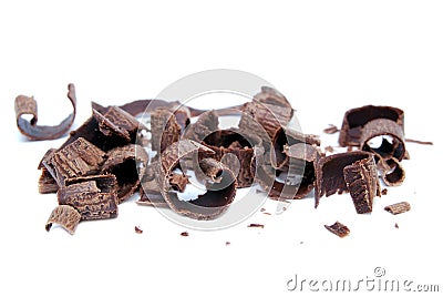 Cocoa Shavings Stock Photo