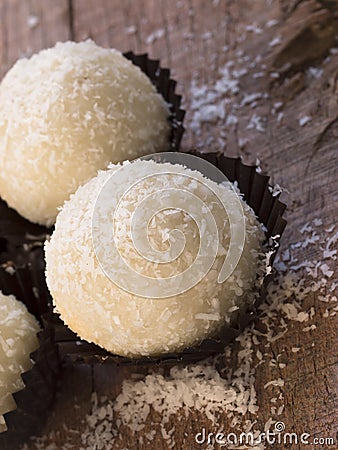 Coconut balls Stock Photo