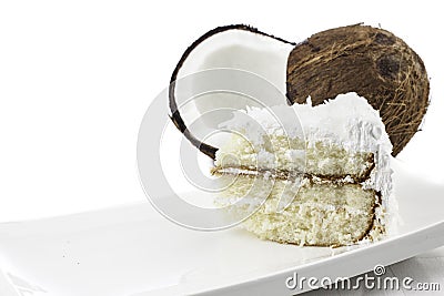 Coconut Cake Stock Photo