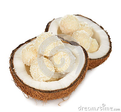 Coconut candy Stock Photo