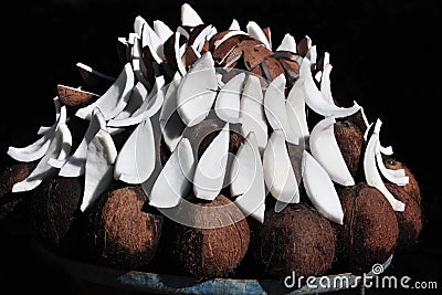 Coconut Display Stock Photo