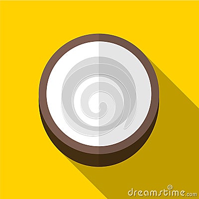 Coconut flat icon illustration Vector Illustration