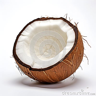 Coconut fruit isolated on white background Stock Photo