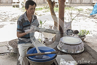 Coconut Island Mekong Delta Editorial Stock Photo