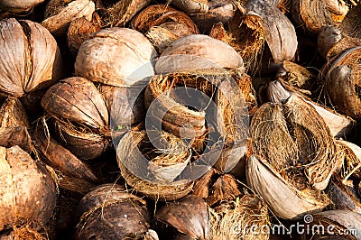 Coconut shell Stock Photo