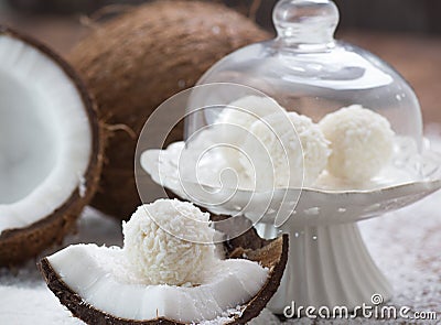 Coconut sweets Stock Photo