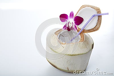 Coconut Water Drink Stock Photo