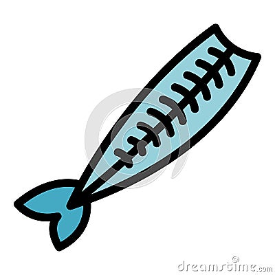 Cod herring icon vector flat Vector Illustration