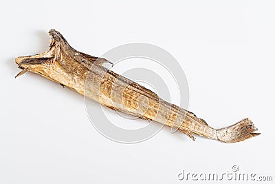 Cod stockfish isolated on white background Stock Photo