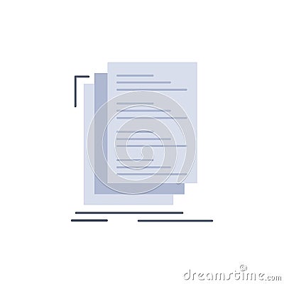 Code, coding, compile, files, list Flat Color Icon Vector Vector Illustration