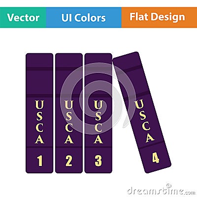 Code of laws icon Vector Illustration