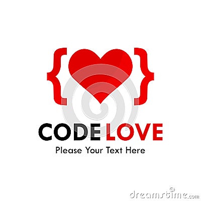 code love Vector Illustration