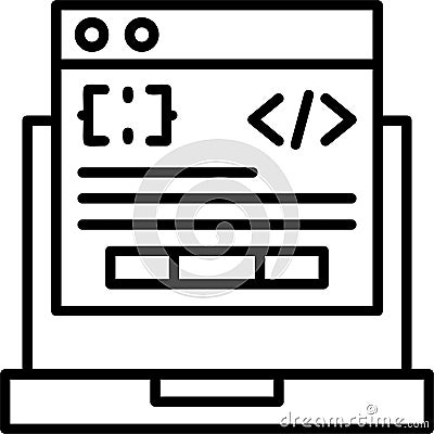 Code Processor Vector Icon Design Vector Illustration