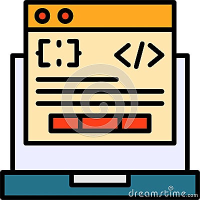 Code Processor Vector Icon Design Vector Illustration