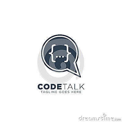 code programmer logo design vector illustration icon element Vector Illustration