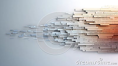 Code tapestry: innovative wallpaper featuring flowing computer code, reflecting beauty of software structure, merging Stock Photo