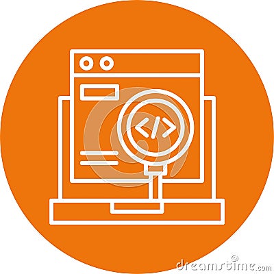 Code Testing Vector Icon Design Symbol Vector Illustration
