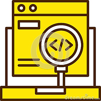 Code Testing Vector Icon Design Symbol Vector Illustration