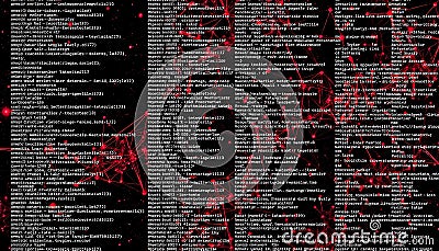 Code text screen, programming and digital technology, Stock Photo, Generative AI Stock Photo