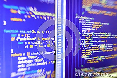 Coding cyberspace concept. Stock Photo
