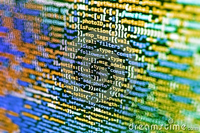 Coding cyberspace concept. Stock Photo