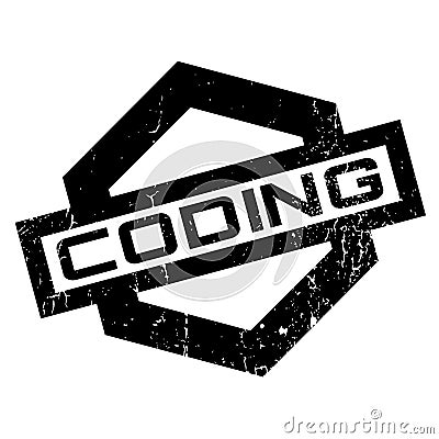 Coding rubber stamp Vector Illustration