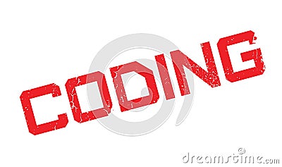 Coding rubber stamp Vector Illustration