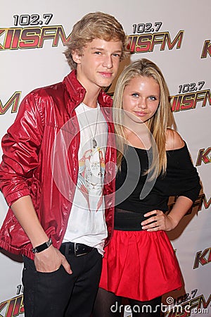 Cody Simpson,Alli Simpson Editorial Stock Photo