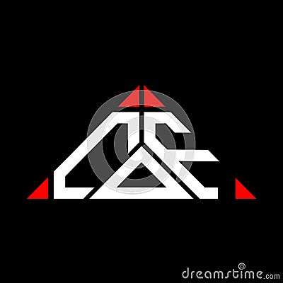 COF letter logo creative design with vector graphic Vector Illustration